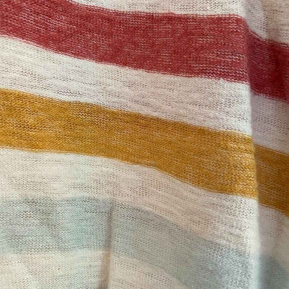 SOLD EUC Madewell Skyline V-Neck Tee - Jay Stripe - M - Picture 4 of 7